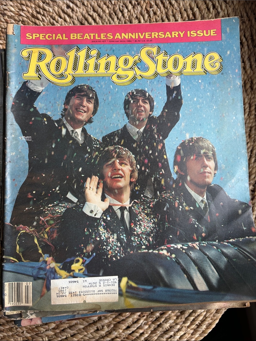 Beatles 1984 Rolling Stone magazine